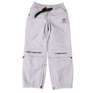 Nandn Snow Pants Womens Small Lavender Belted Zip Hem‎ Winter Ski